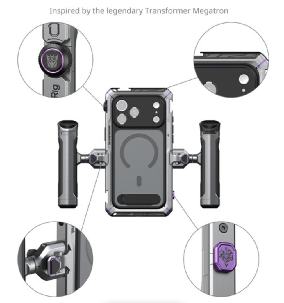 SMALLRIG Megatron Edition Dual Handheld Video Cage Kit for iPhone 17 Pro
